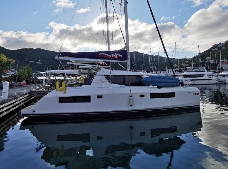 the mooring catamaran